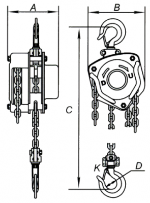 Схема тали Lema LMT-C