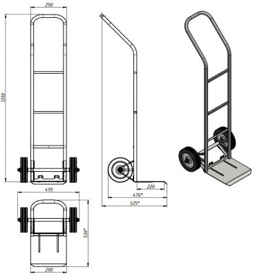 Схема тележки