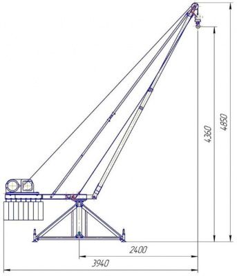 Схема крана КСП-500 Мастер