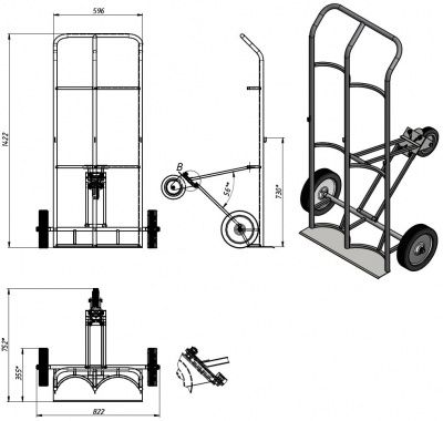 Схема тележки