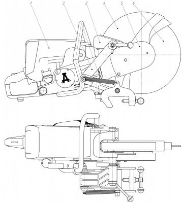 Схема рельсореза РРС-80