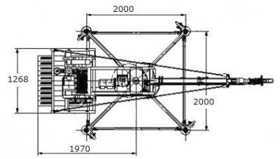 Схема крана КСП-1000 Мастер-3 вид сверху