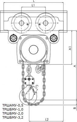 Схема тали ТРШАМУ-0.5
