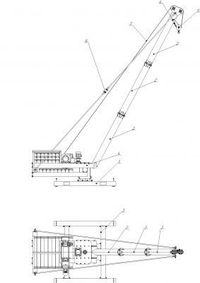 Кран стреловой поворотный КСП-2000 "Комсомолец"