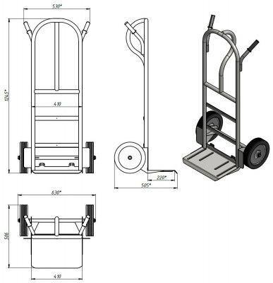 Схема тележки