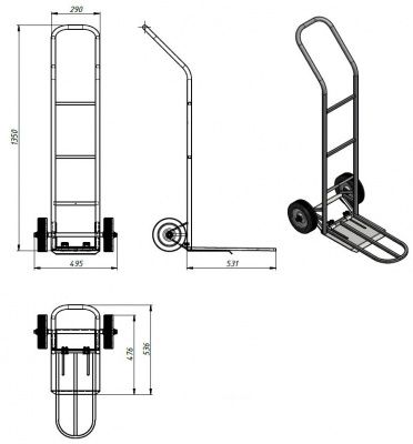 Схема тележки