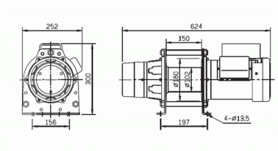 Схема лебедки Come Up CWG-10077