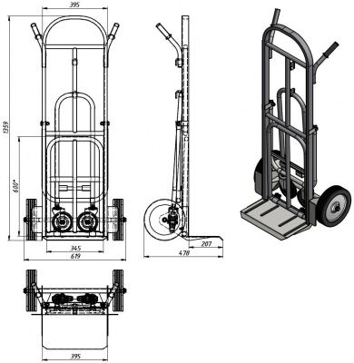 Схема тележки